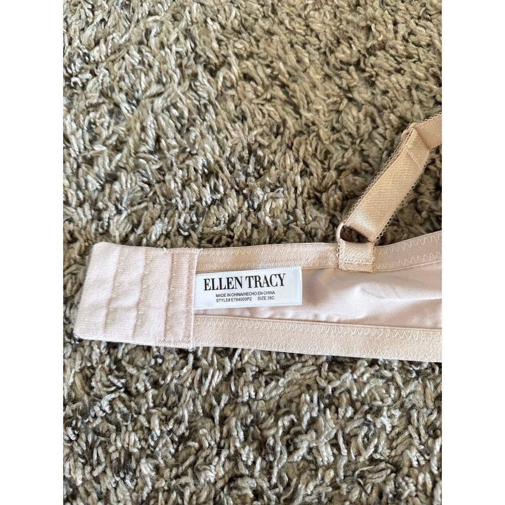 Ellen Tracy Women's Nude Underwire Molded Cups Bra Size 38C - Picture 5 of 9